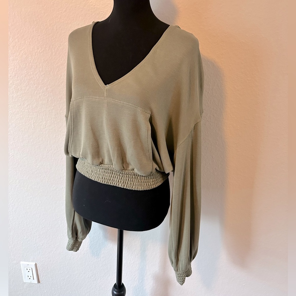 Soft sage pullover